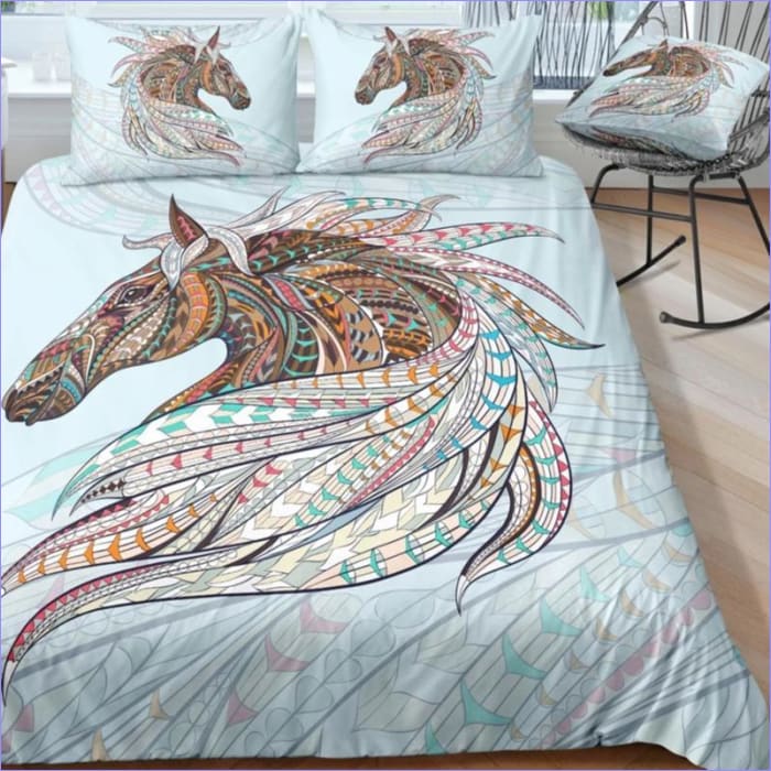 Capa De Edredom Com Estampa De Cavalo 140 X 200