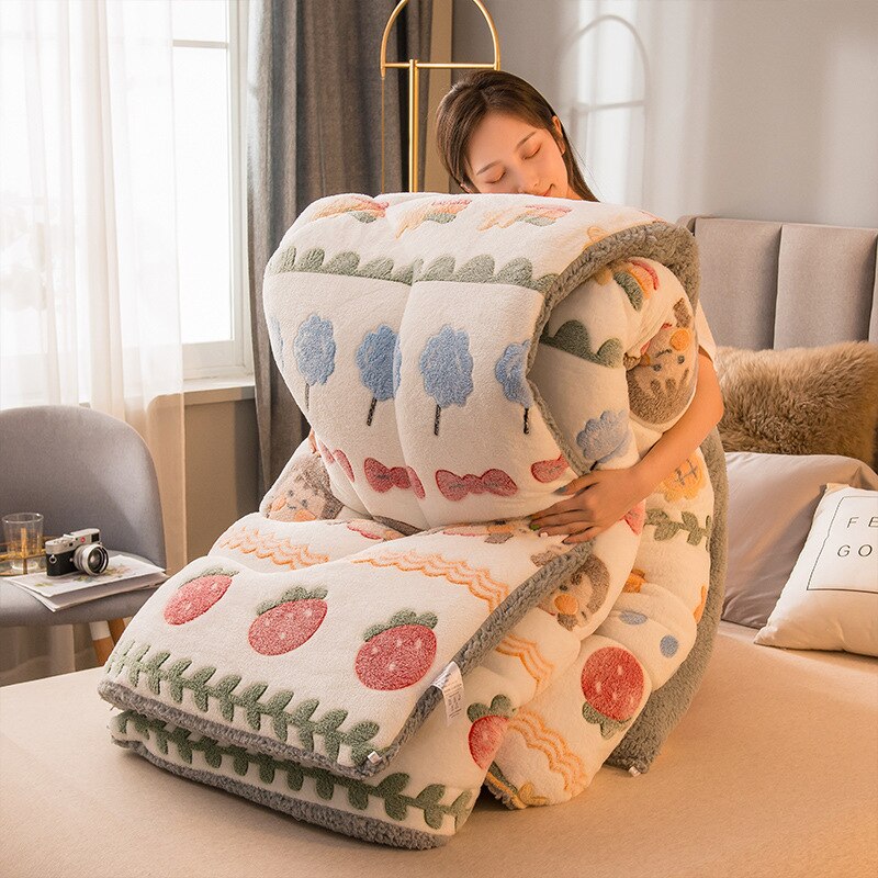 Edredom De Lã Branco Ultra Suave