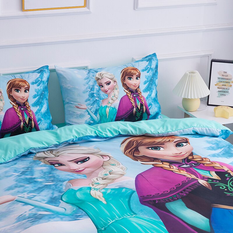 Jogo De Cama Para Desenho Anna E Elsa