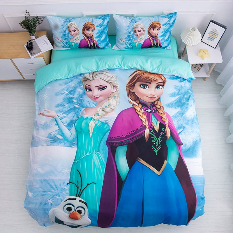 Jogo De Cama Para Desenho Anna E Elsa