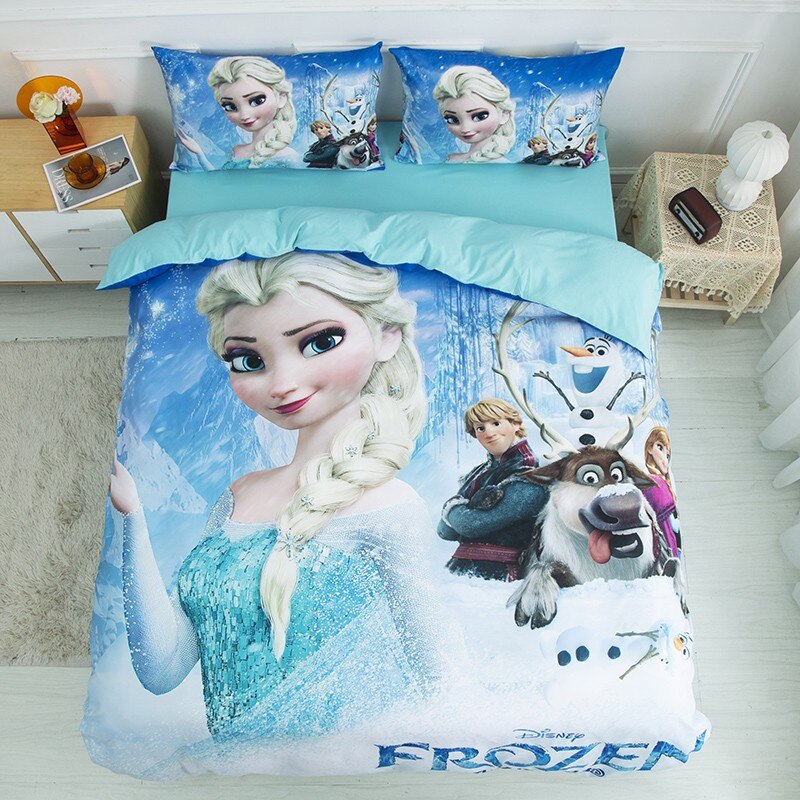 Conjunto De Cama Elsa Na Neve