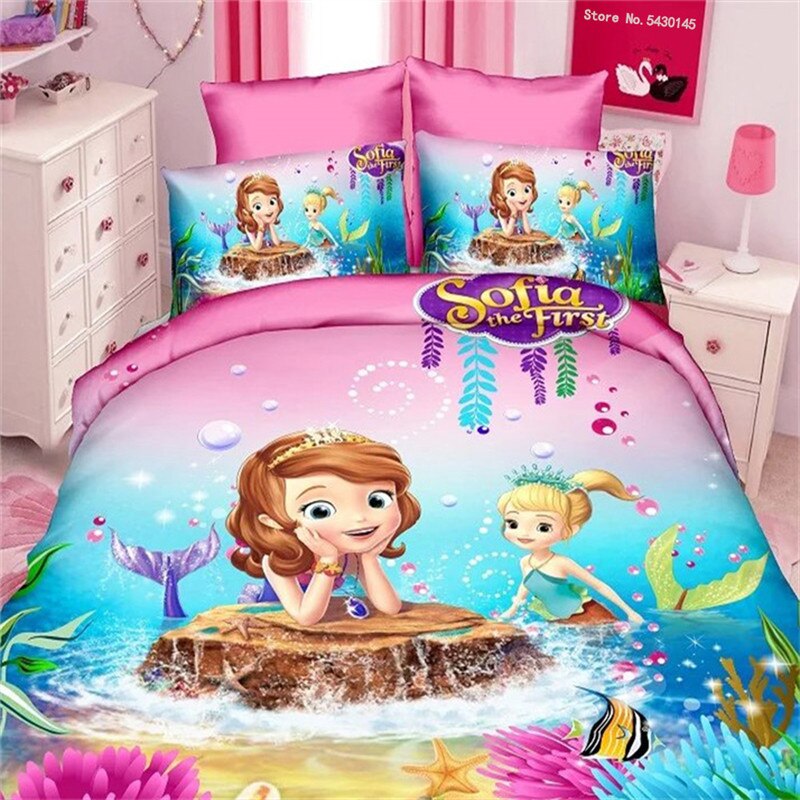 Conjunto De Cama Sereia Princesa Sofia