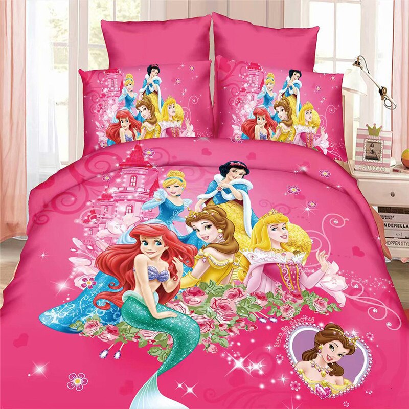 Jogo De Cama Rosa Disney Princess Castle