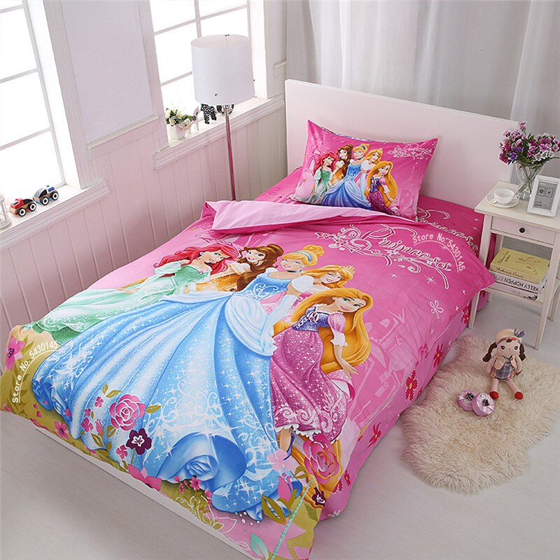 Conjunto De Cama Rosa Princesa Disney