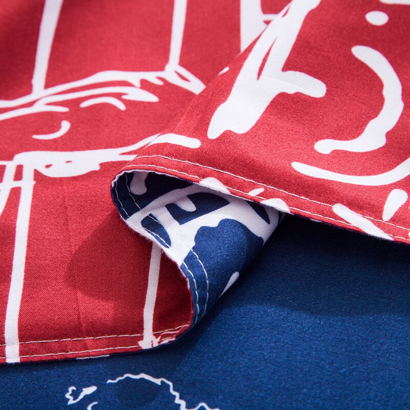 Conjunto De Cama Vermelho I Love London