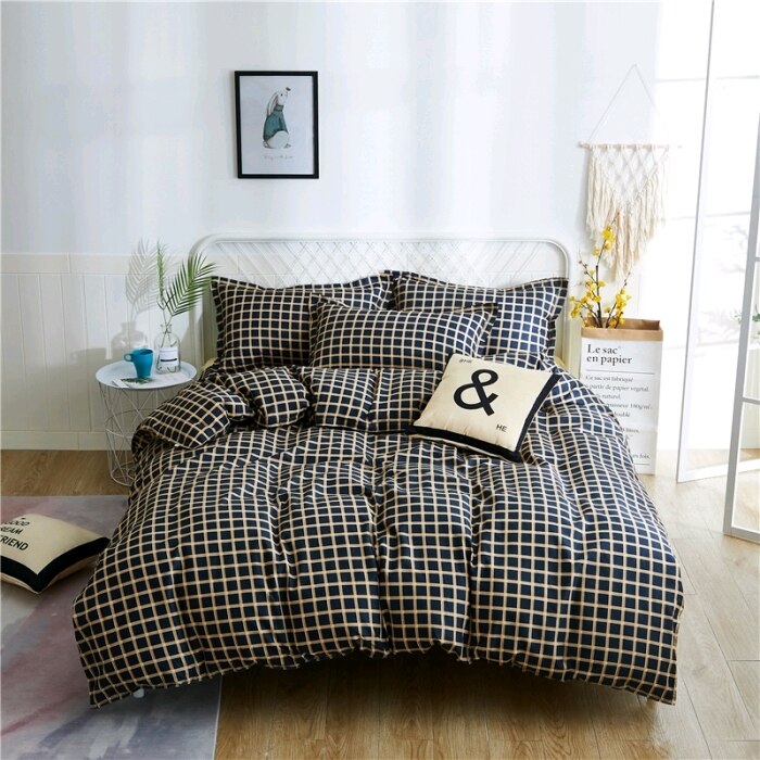 Conjunto De Cama Mini Xadrez Escandinavo