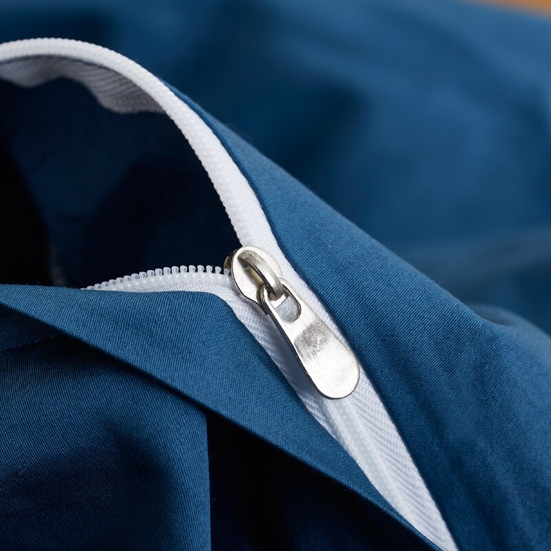 Conjunto De Cama Simples 100% Algodão Azul Pato