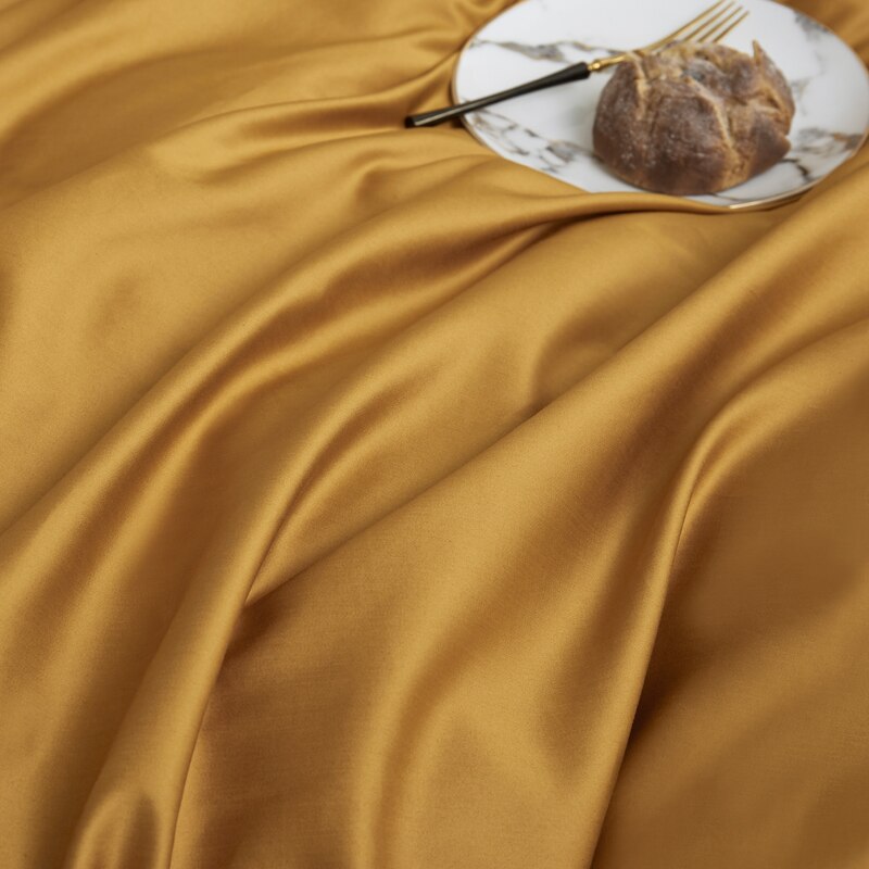 Conjunto De Cama Simples 100% Algodão Amarelo