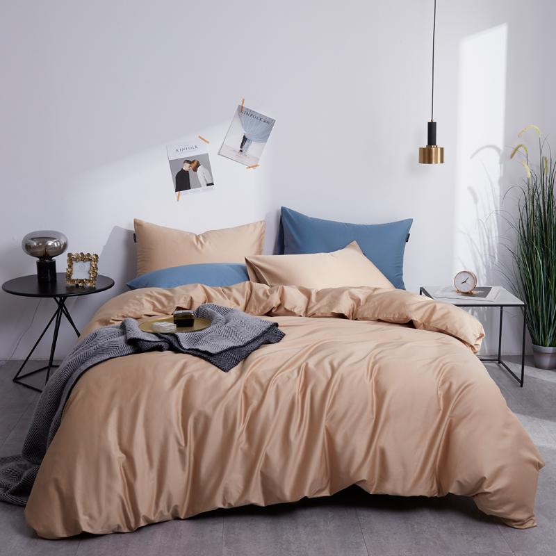 Conjunto De Cama Simples Marrom 100% Algodão