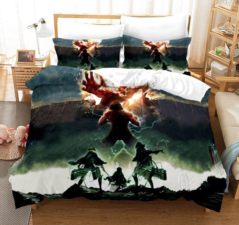 Capa De Edredom Ataque Na Parede Destruída Por Titã