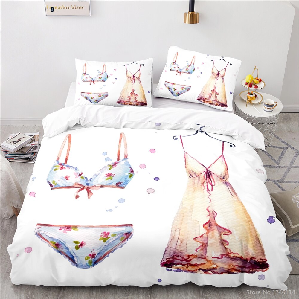 Capa De Edredom Branca Sexy Lingerie