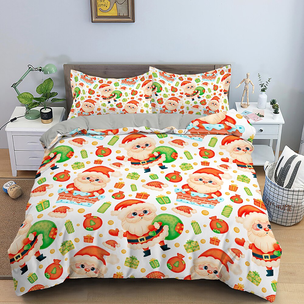Papai Noel Capa De Edredon Branco