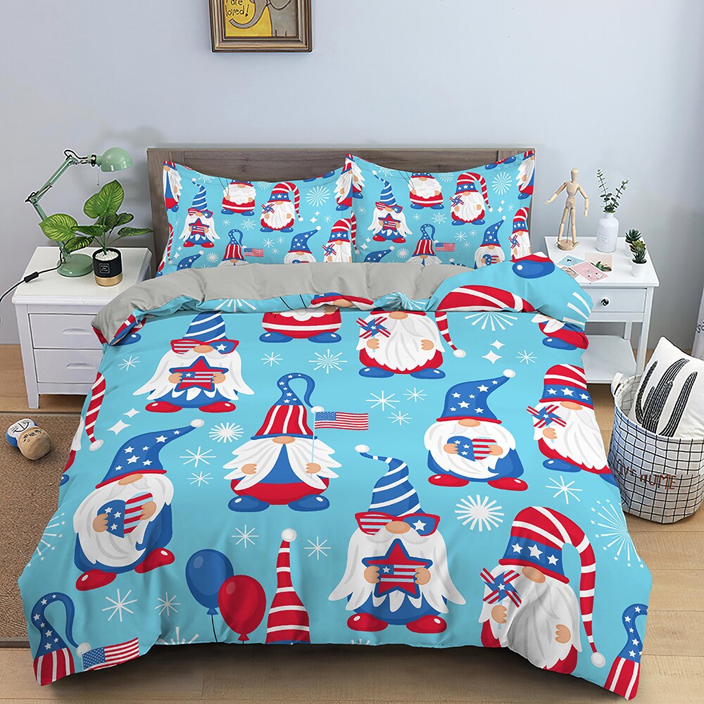 Papai Noel Capa De Edredom Azul