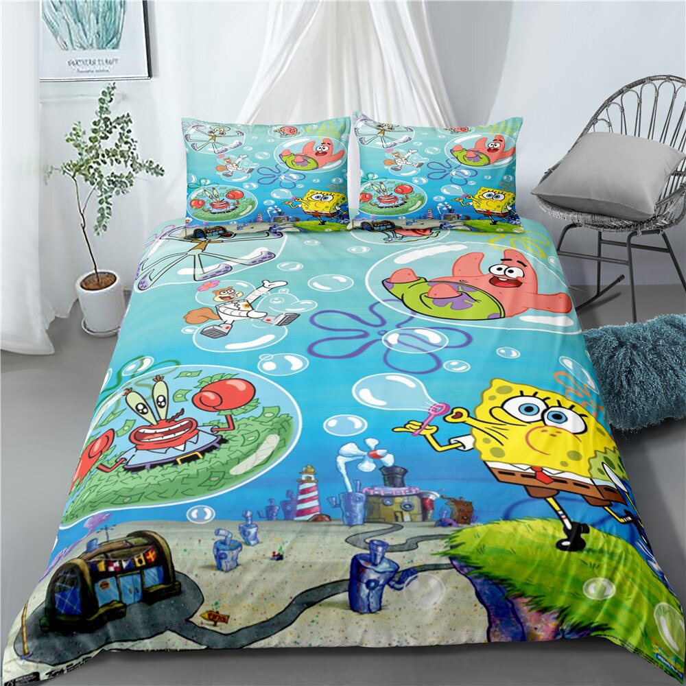 Capa De Edredom Bob Esponja Bubbles