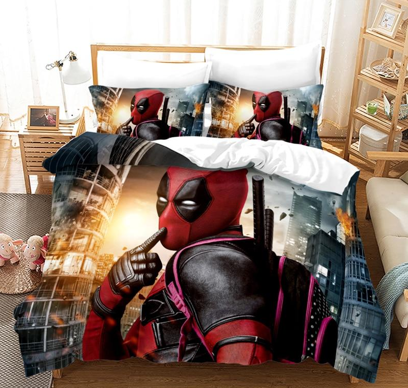 Capa De Edredom Deadpool Satchel Rosa