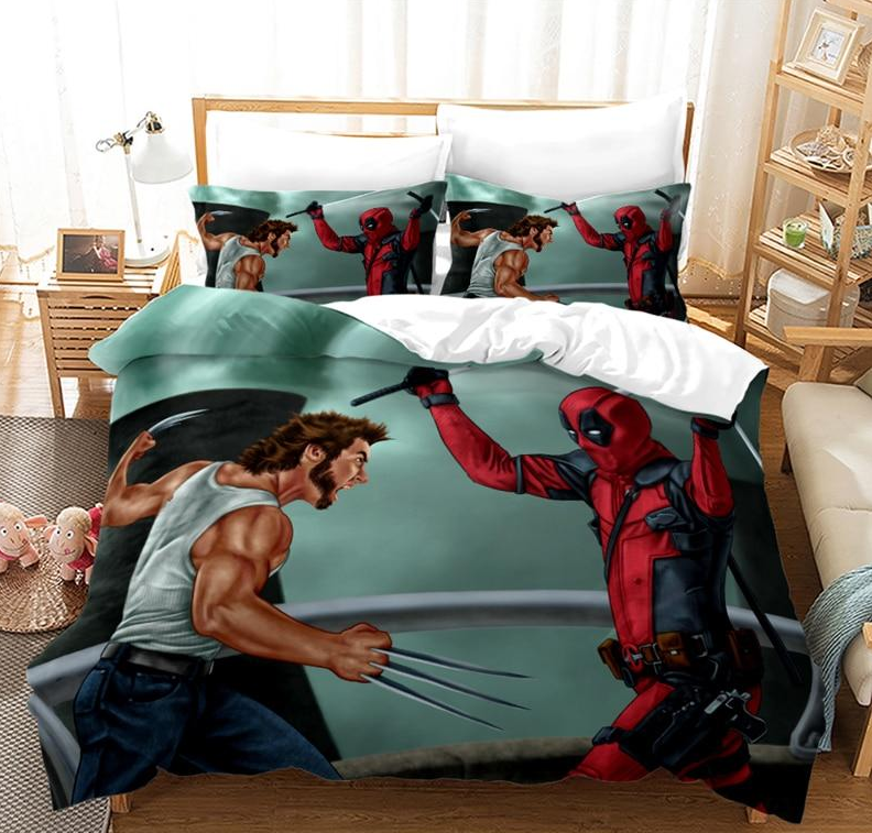 Capa De Edredom Deadpool Vs Wolverine
