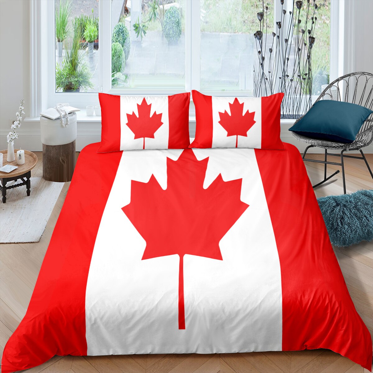 Capa De Edredom Com Bandeira Do Canadá