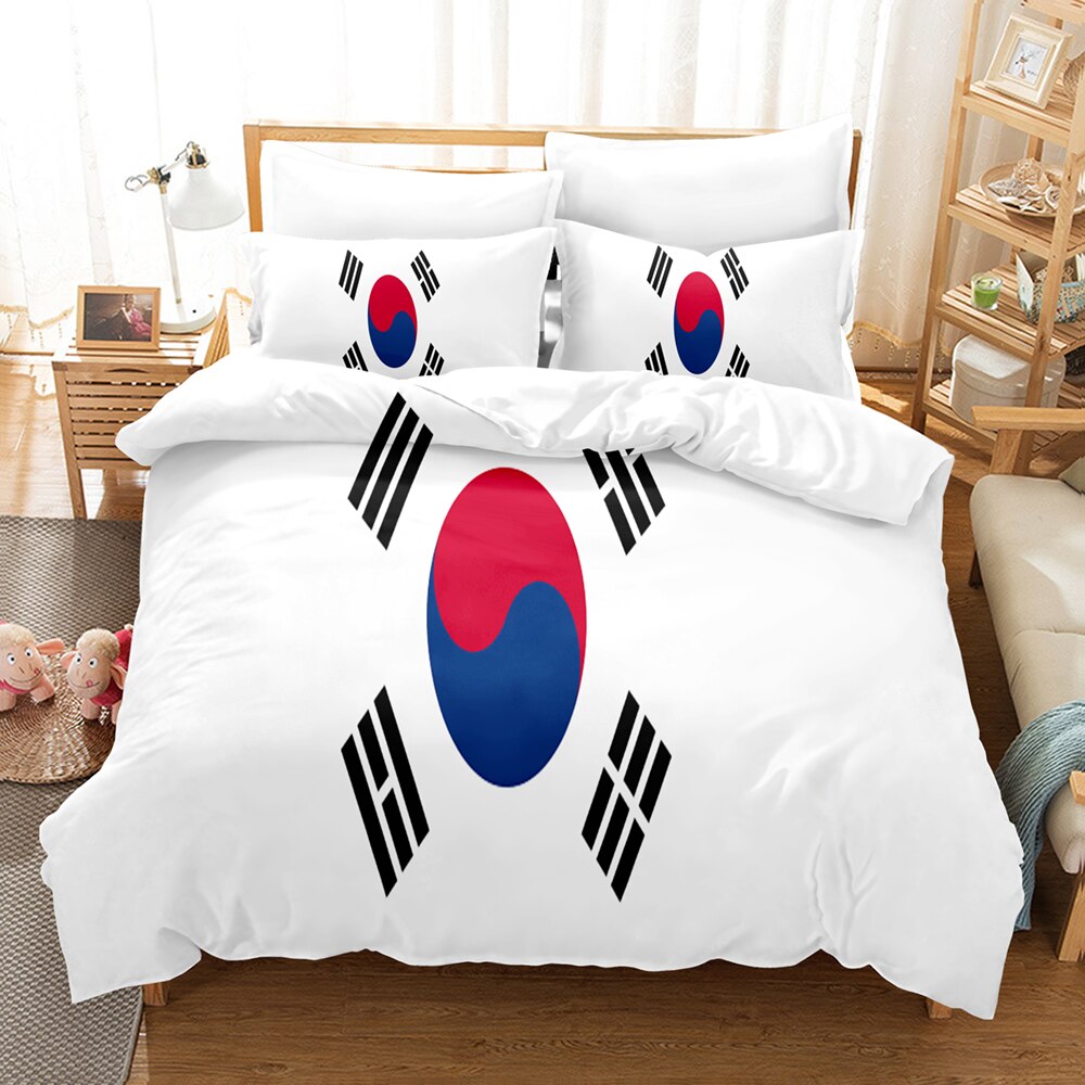 Capa De Edredom Com Bandeira Da Coreia Do Sul