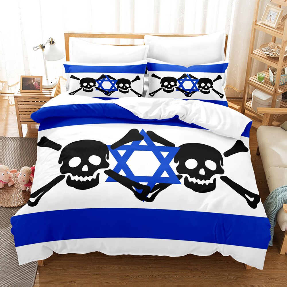 Capa De Edredom Com Bandeira De Israel