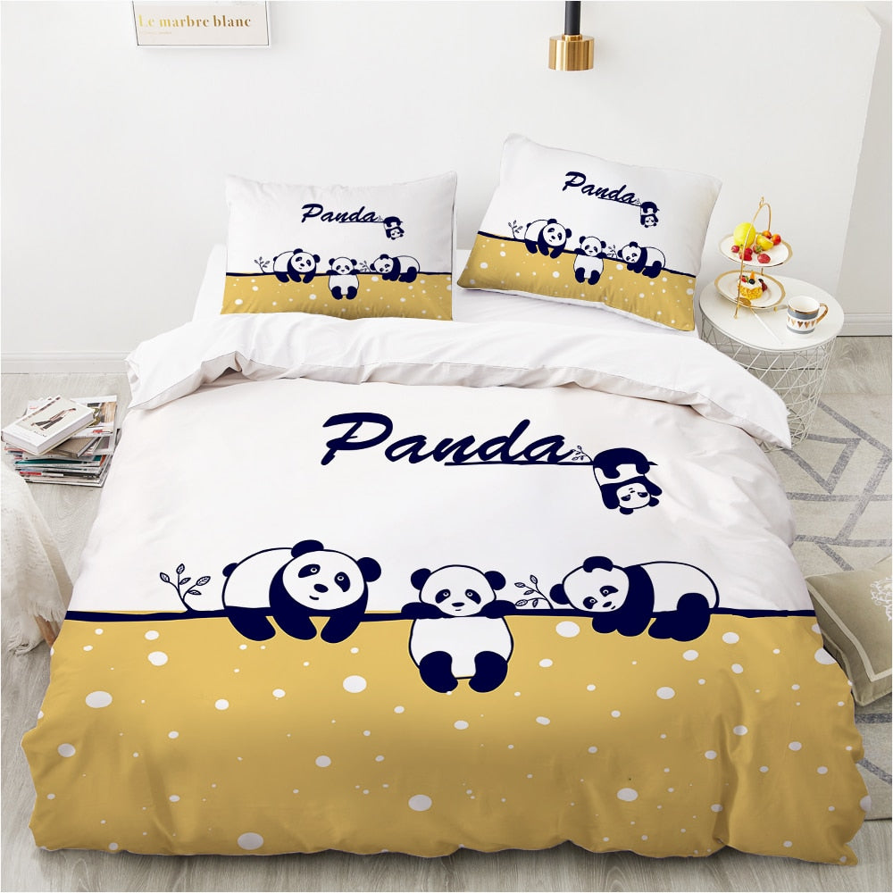 Linda Capa De Edredon Família Panda