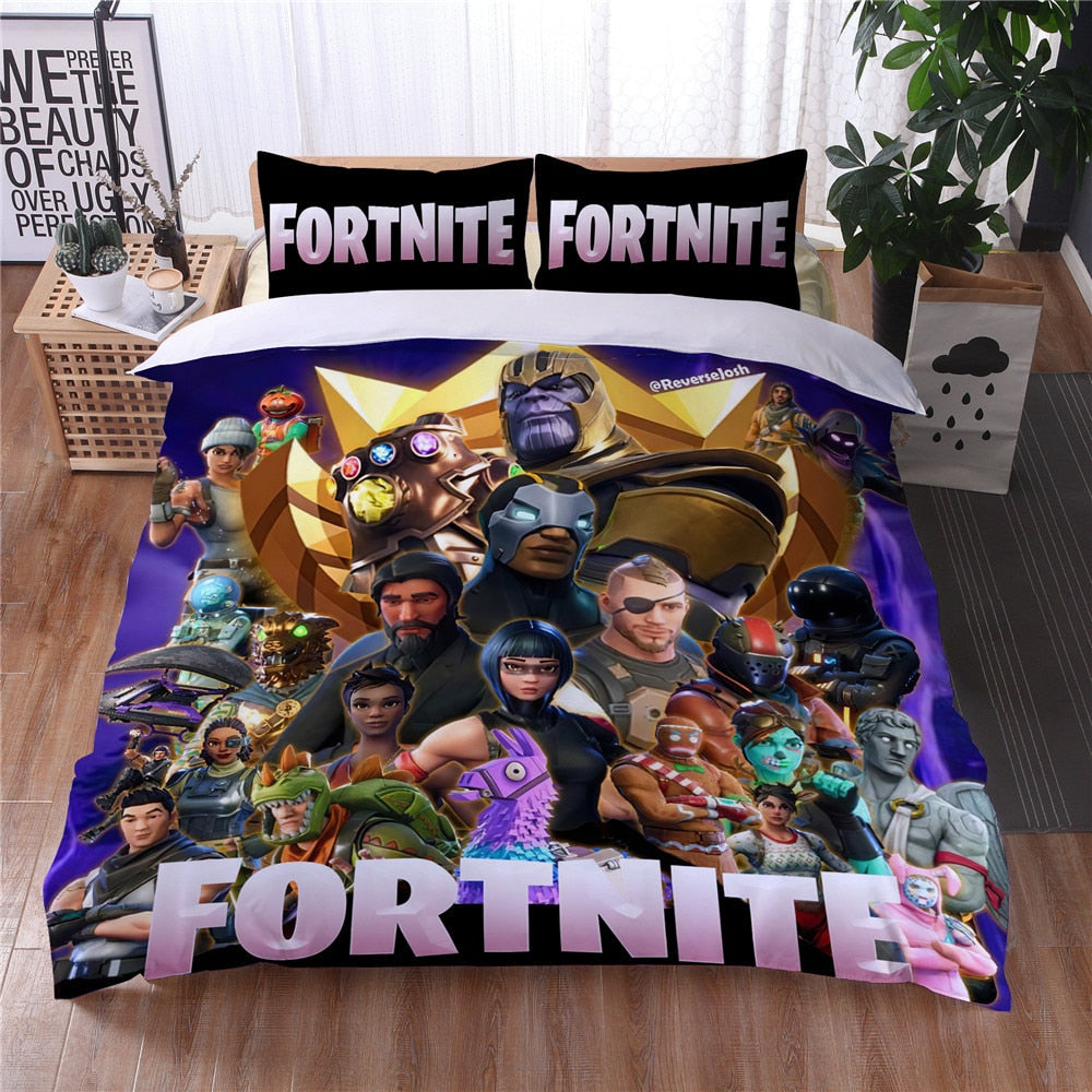 Capa De Edredom Fortnite E Thanos