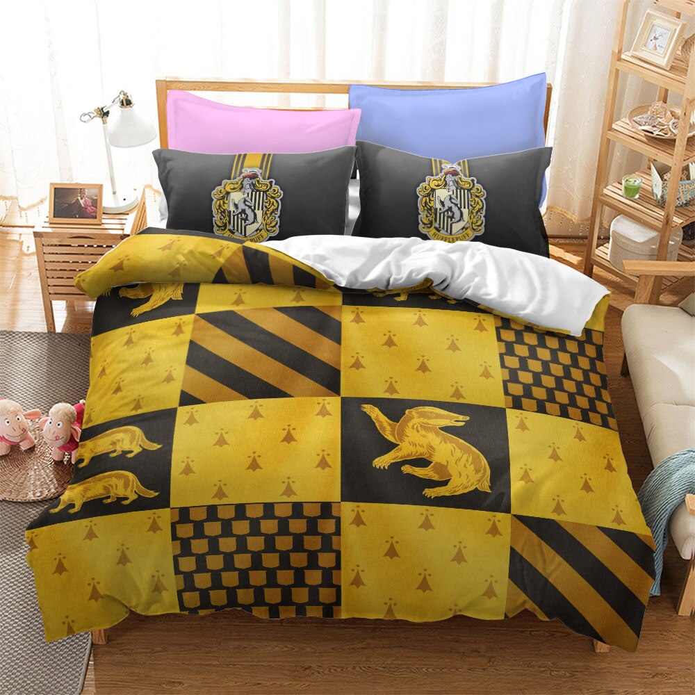 Capa De Edredom Hufflepuff Harry Potter