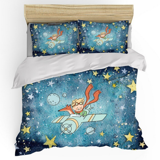 Capa De Edredom O Pequeno Príncipe No Céu