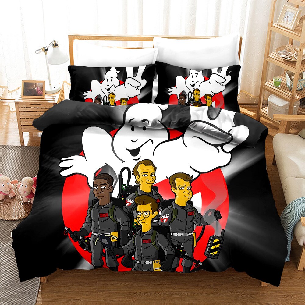 Capa De Edredom Os Simpsons Caça-Fantasmas