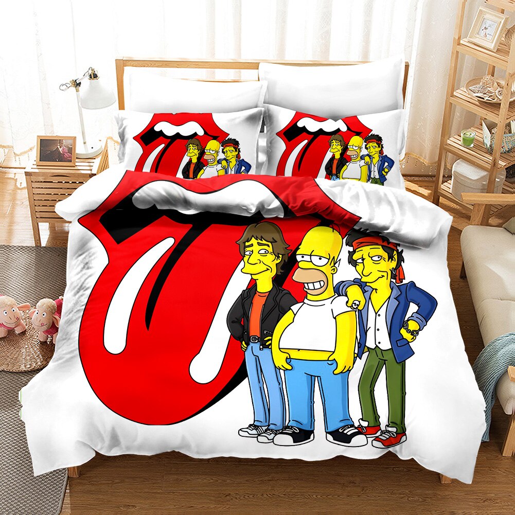 Capa De Edredom Os Simpsons Rolling Stones