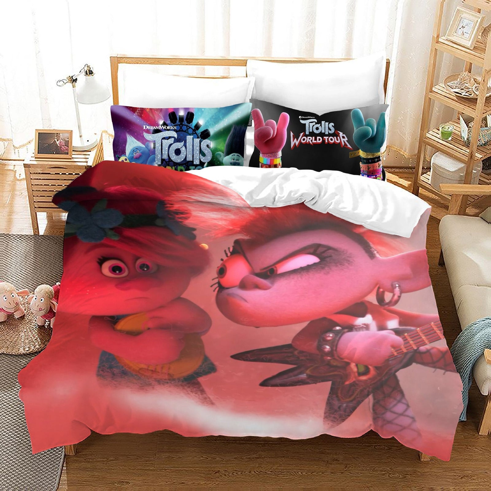 Capa De Edredom Trolls Poppy E Queen Barb