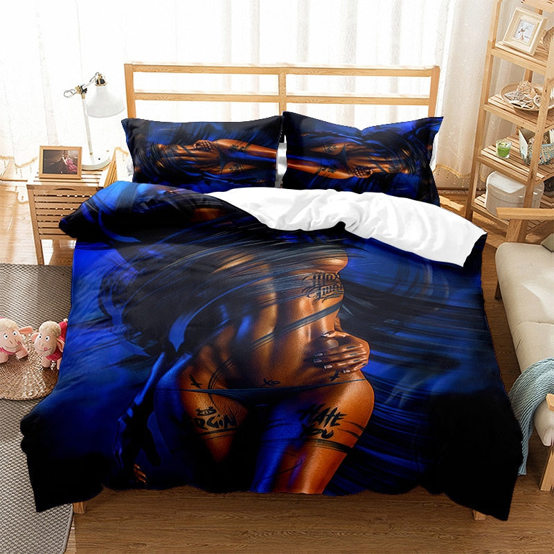 Linda Capa De Edredom De Mulher Nua