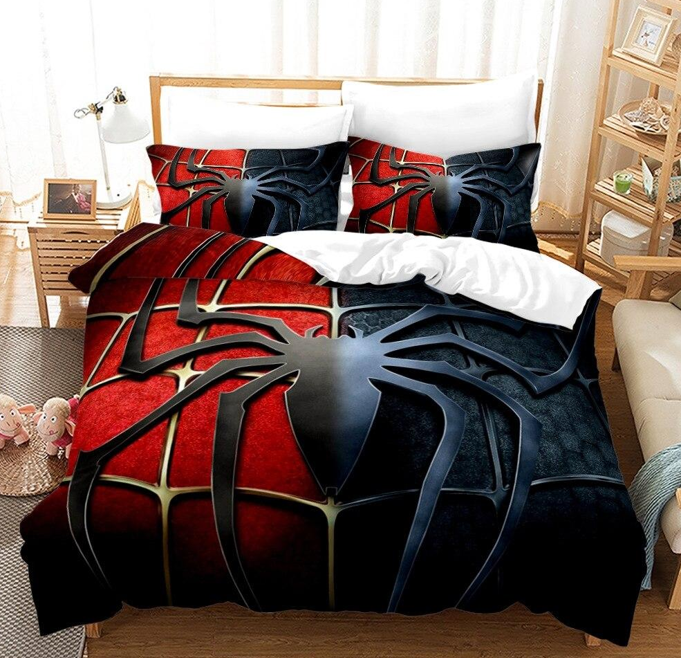 Capa De Edredom Marvel Spider Man 3 Vermelho E Preto