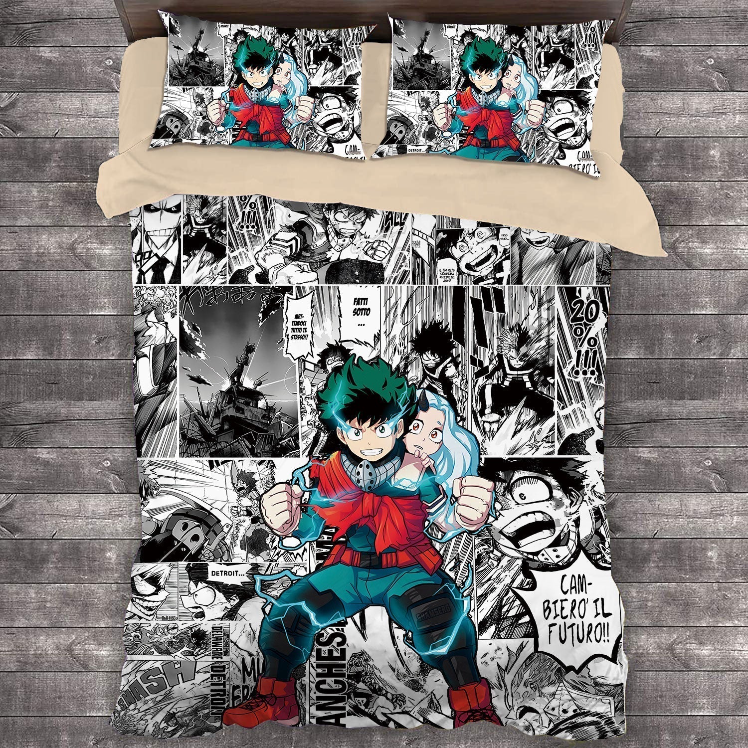 Capa De Edredom My Hero Academia Izuku E Nejire