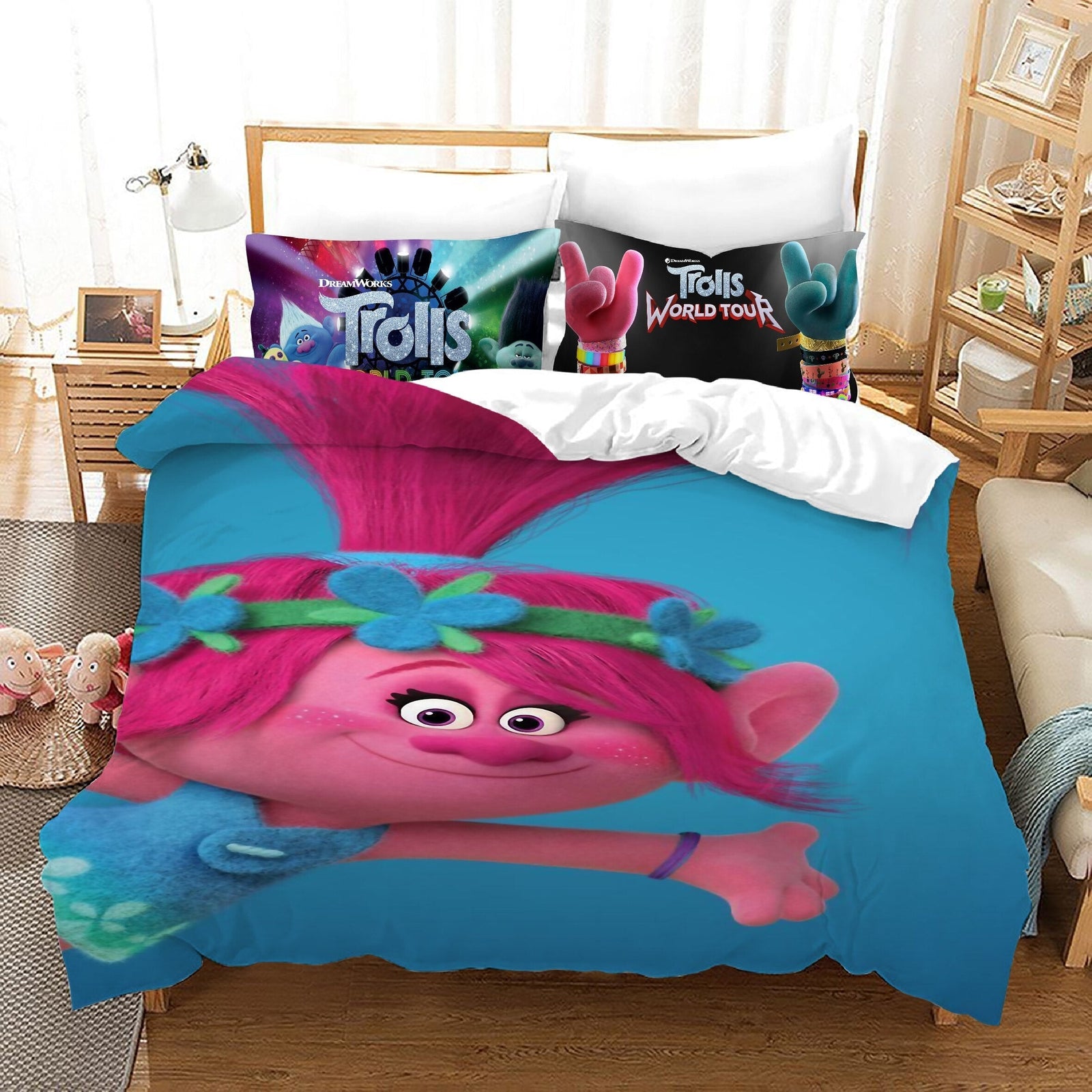 Capa De Edredom Azul Papoula