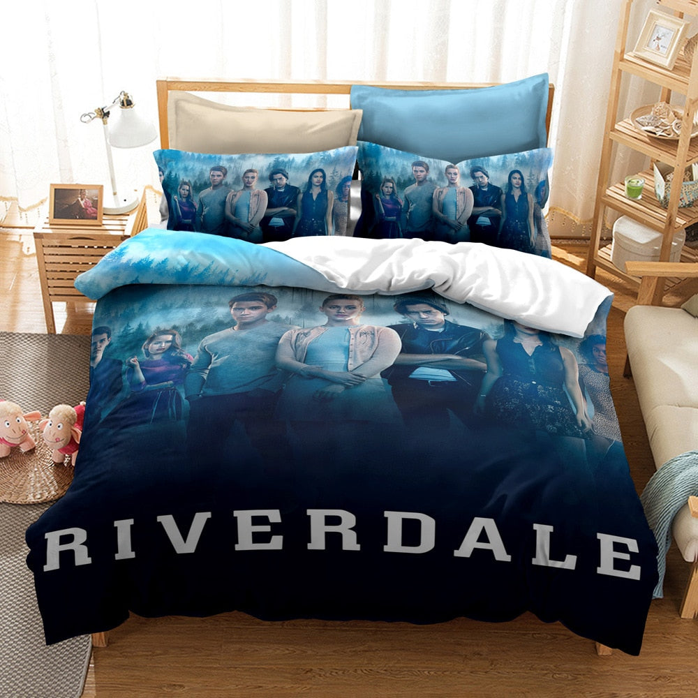 Capa De Edredom Azul Riverdale