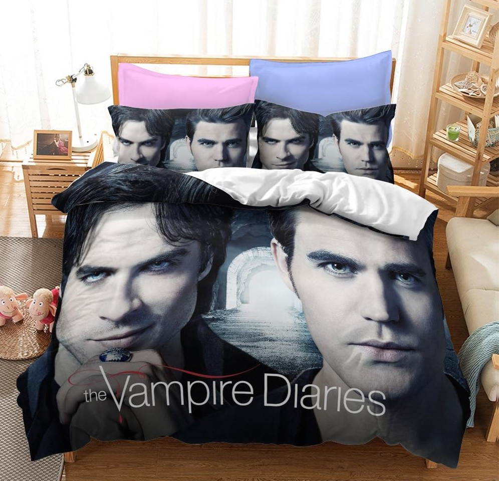 Capa De Edredom The Vampire Diaries Damon E Stefan