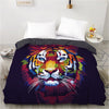 Capa De Edredom Tigre Multicolorida