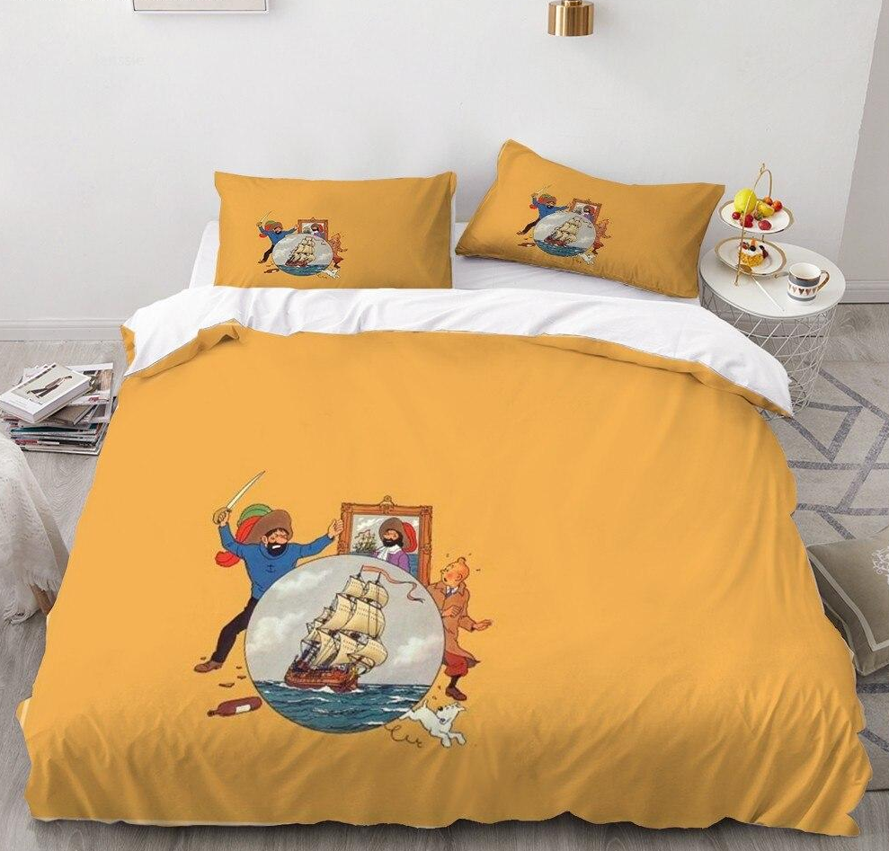 Capa De Edredom Tintim E O Segredo Do Unicórnio