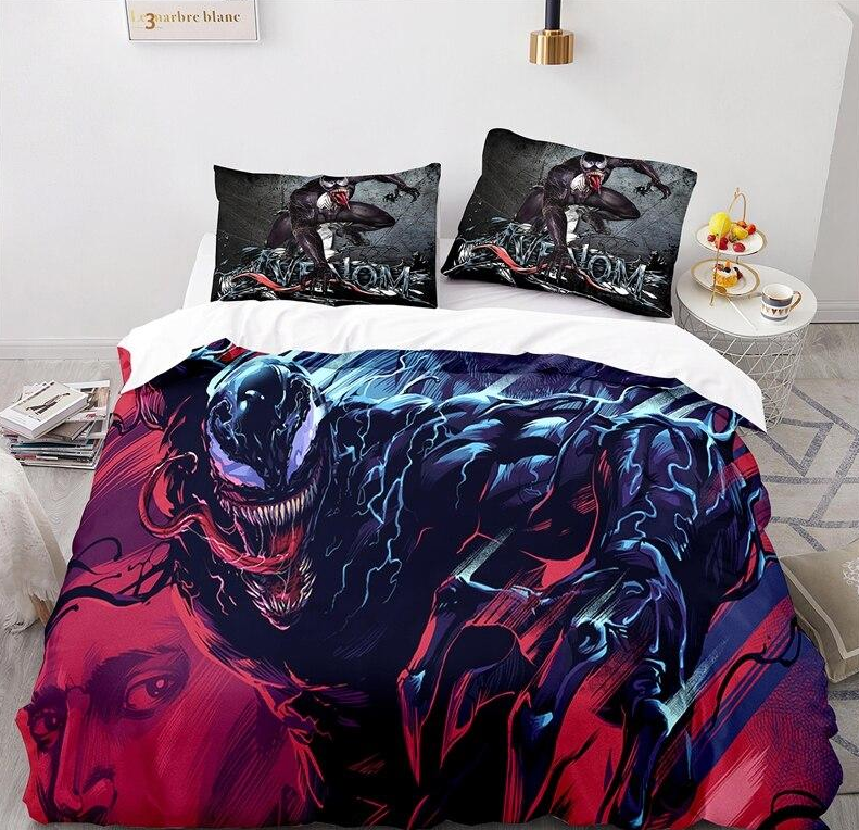 Capa De Edredom Rosa E Preta Venom