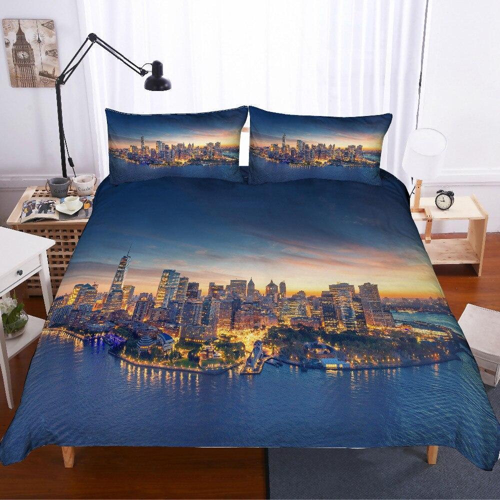 Capa De Edredon Vintage Building New York