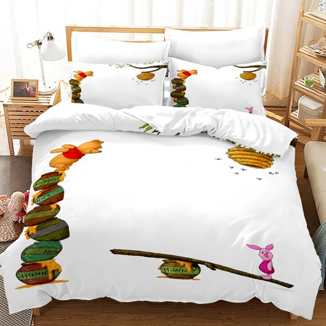 Capa De Edredom Winnie The Pooh Branca