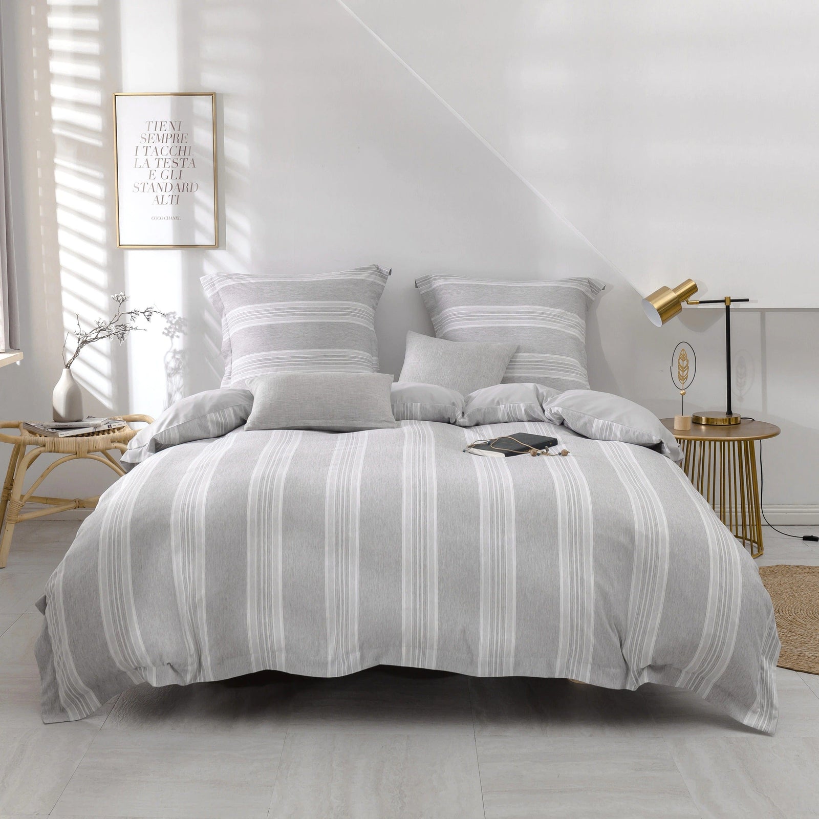 Capa De Edredom 200x200 Cinza