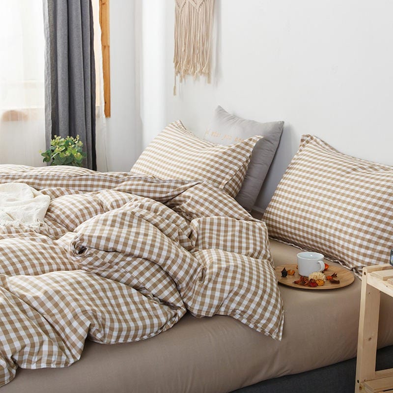 Capa De Edredom 220x240 Bege Marrom