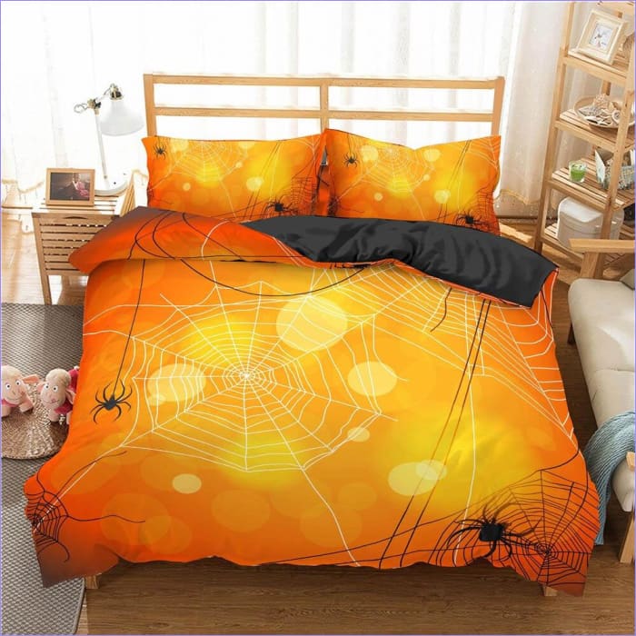 Capa De Edredom De Aranha De Halloween