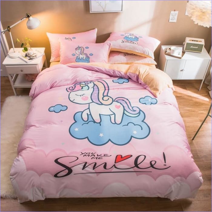 Capa De Edredom Bebê Unicórnio Sorriso