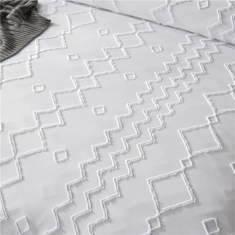 Capa De Edredom Branca Bordada