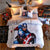 Capa De Edredom Branca Capitão América Marvel 100% Algodão