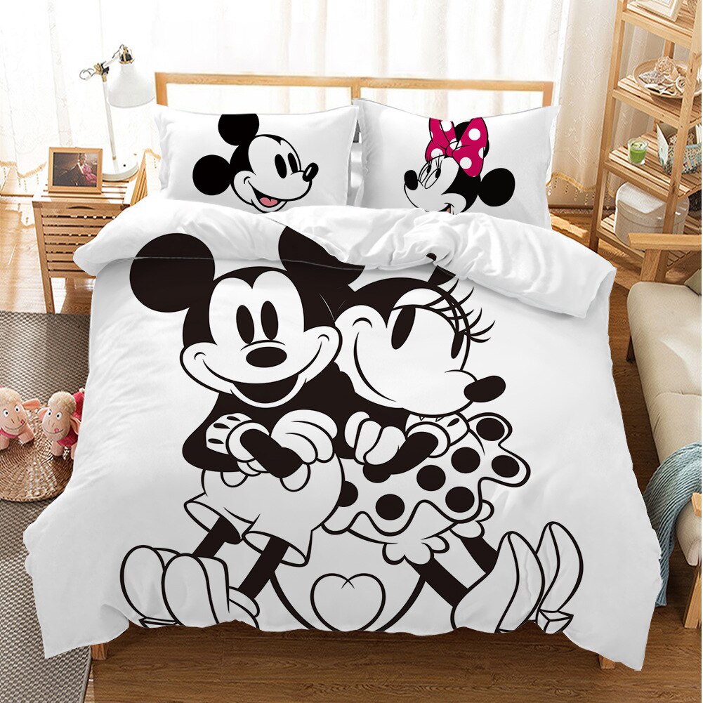 Capa De Edredon Branca Mickey E Minnie