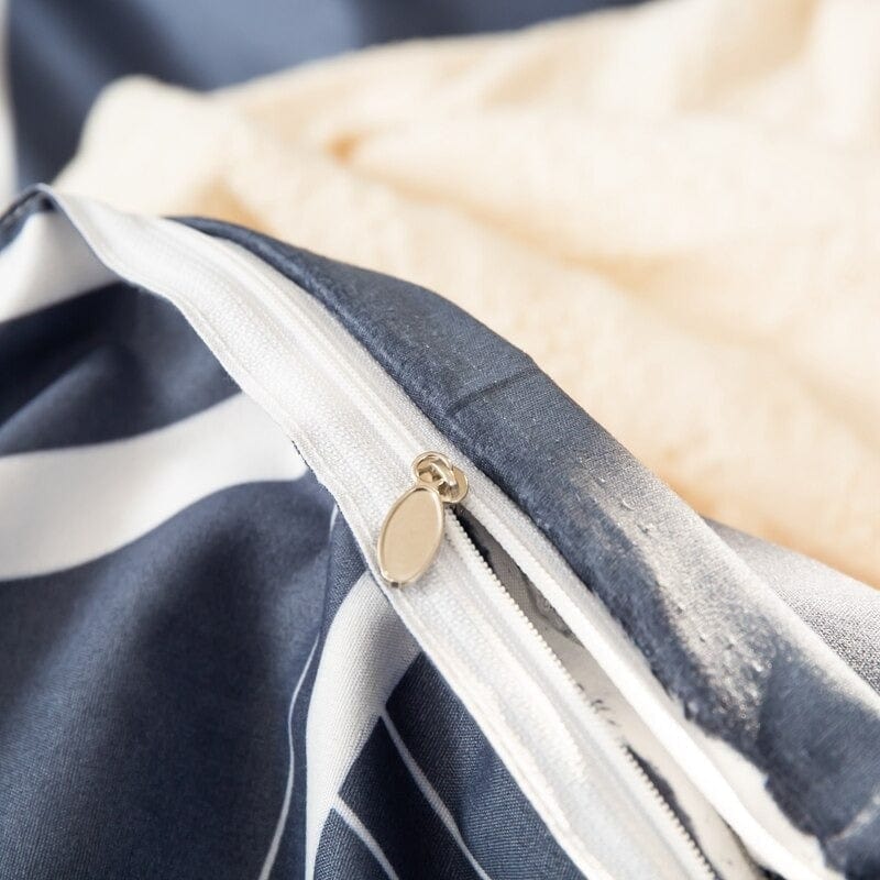 Capa De Edredon Azul Escandinavo