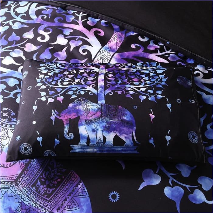 Capa De Edredom Bohemian Elephant Multicolorida